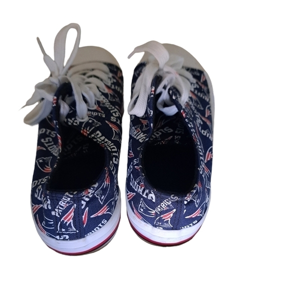 FOCO NFL NEW ENGLAND PATRIOTS canvas sneakers ladies size 8 skater streetwear - Picture 6 of 9